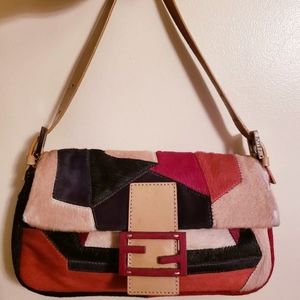 Authentic Rare Fendi ponyhair Patchwork bag